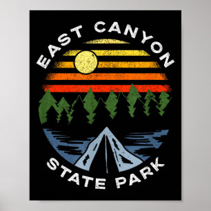Affiche parc d'état de East Canyon utah montagnes forêt