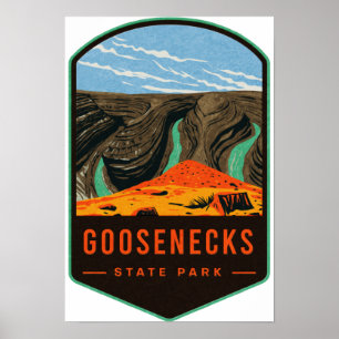 Affiche Parc d'état de Goosenecks