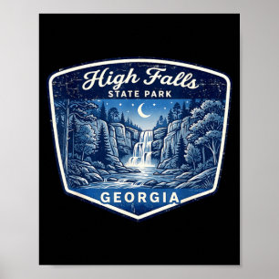 Affiche Parc d'État de High Falls cascade nature randonnée