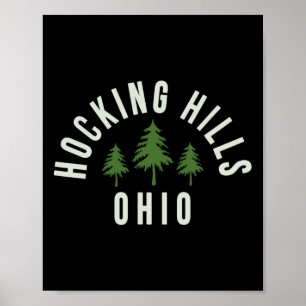 Affiche Parc d'État de Hocking Hills Ohio Souvenir Randonn