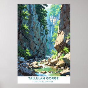 Affiche Parc d'état de la gorge de Tallulah, Géorgie