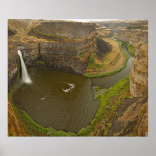 Affiche Parc d'état de Palouse Falls à 60 mètres d'alti