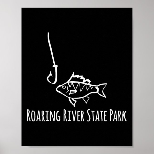 Affiche Parc d'État de Roaring River Pêche drôle Poisson P (Devant)