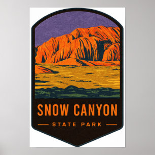 Affiche Parc d'état de Snow Canyon