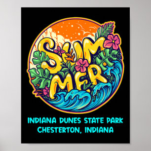 Affiche Parc d'État des dunes de l'Indiana Chesterton Indi