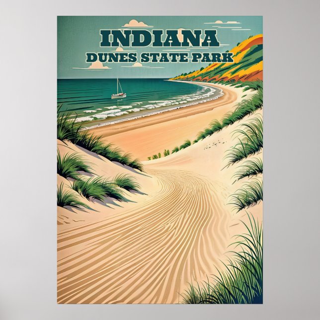 Affiche Parc d'état des Dunes Indiana V03 (Devant)