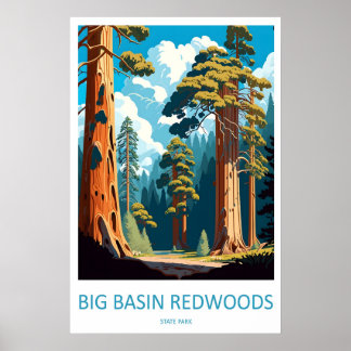 Affiche Parc d'État des séquoias de Big Basin 1