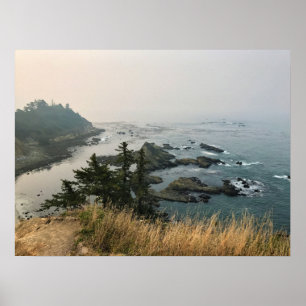 Affiche Parc d'état du Cap Arago, Côte de l'Oregon