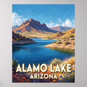 Affiche Parc d'État du lac Alamo — Arizona