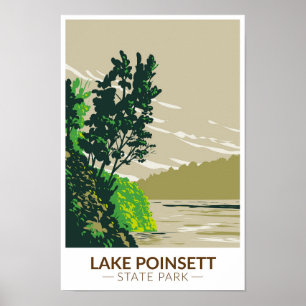 Affiche Parc d'état du lac Poinsett Arkansas Vintage