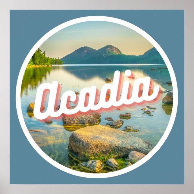 Affiche Parc national Acadia Maine Photographie du paysage (Devant)