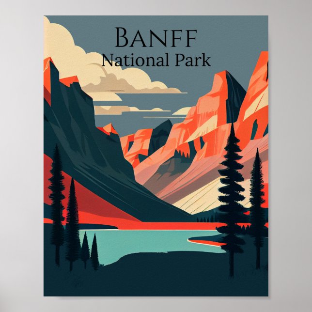 Affiche Parc national Banff Art contemporain (Devant)