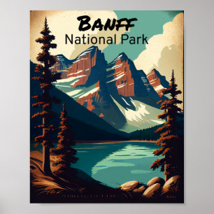 Affiche Parc national Banff Vintage
