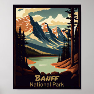 Affiche Parc national Banff Vintage
