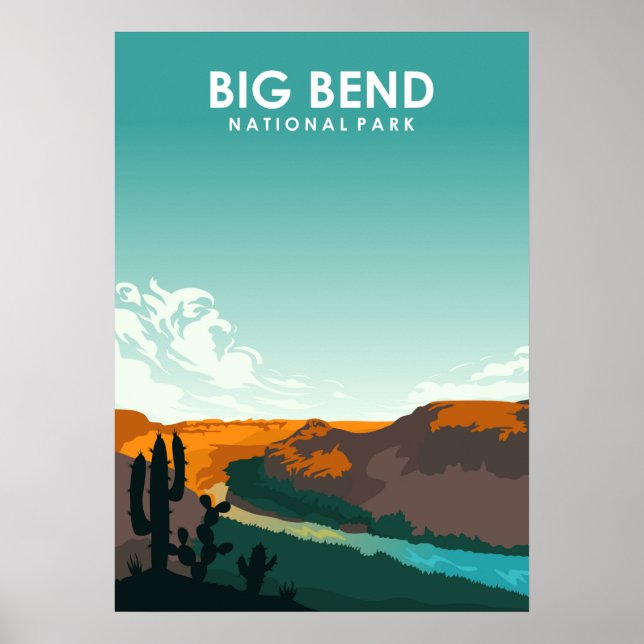 Affiche Parc national Big Bend (Devant)
