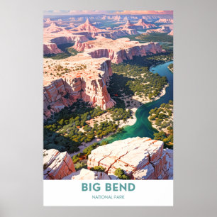 Affiche Parc national Big Bend, Texas