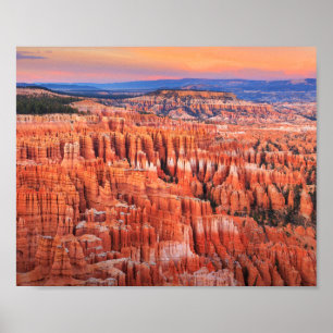 Affiche Parc national Bryce Canyon Coucher du soleil