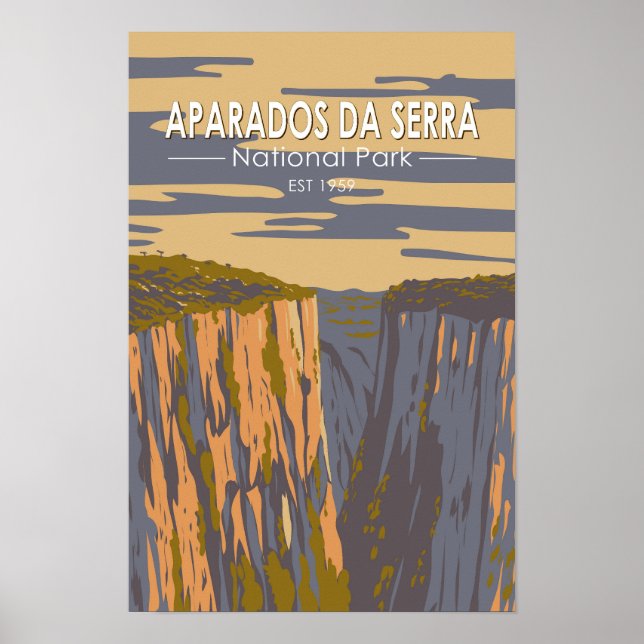 Affiche Parc national d'Aparados da Serra, Brésil, Art de  (Devant)