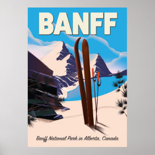 Affiche Parc national de Banff en Alberta, Canada.