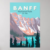 Parc national de Banff Moraine Lake Vintage