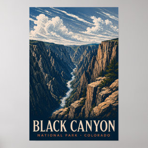 Affiche Parc national de Black Canyon of the Gunnison Mode