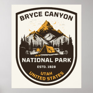 Affiche Parc national de Bryce Canyon Extérieur et Nature