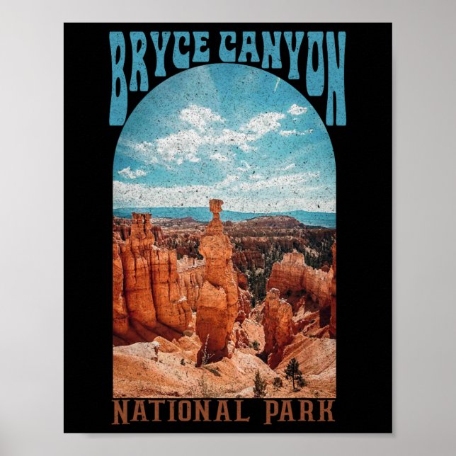 Affiche Parc national de Bryce Canyon sentier Explorer Uta (Devant)