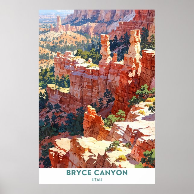 Affiche Parc national de Bryce Canyon, Utah (Devant)