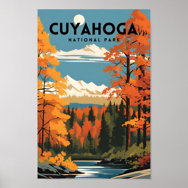 Affiche Parc national de Cuyahoga Voyage (Devant)
