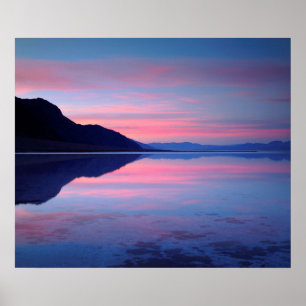 Affiche Parc national de Death Valley. Badwater à l'aube