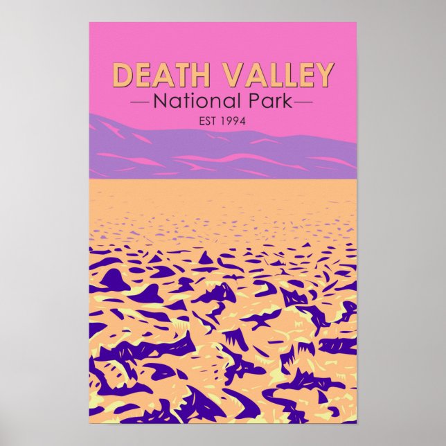 Affiche Parc national de Death Valley Golf du Devil (Devant)