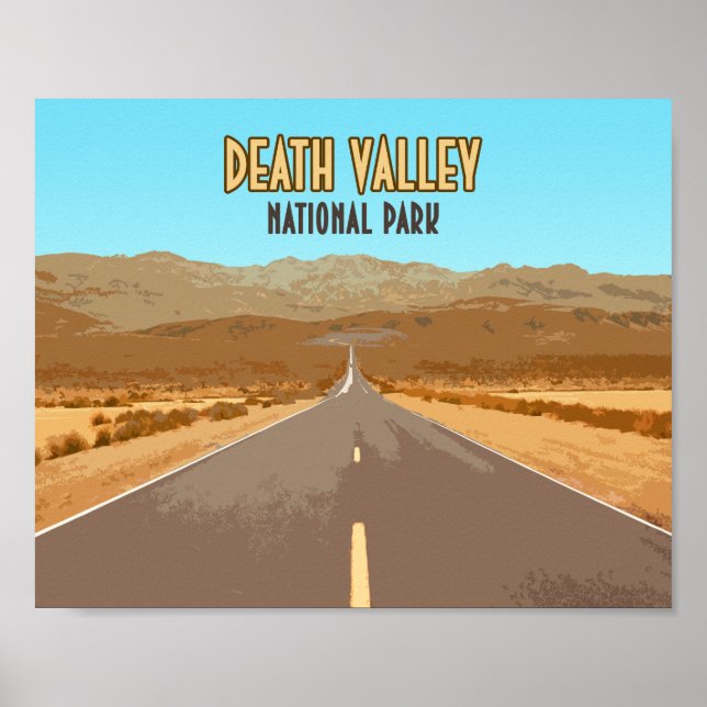Affiche Parc national de Death Valley Nevada Californie (Devant)