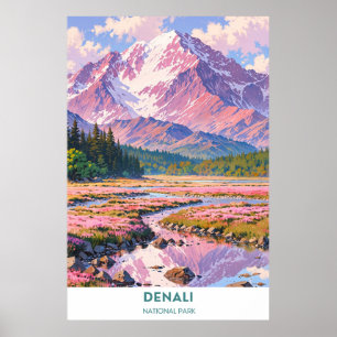 Affiche Parc national de Denali - Alaska