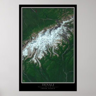 Affiche Parc national de Denali et réserve l'Alaska de l'e