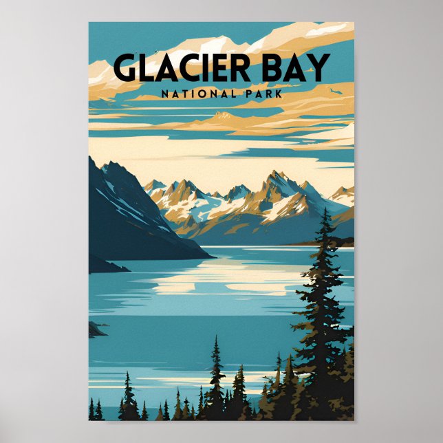 Affiche Parc national de Glacier Bay (Devant)