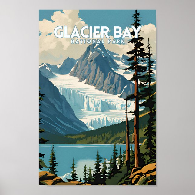 Affiche Parc national de Glacier Bay (Devant)