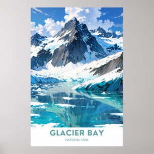 Affiche Parc national de Glacier Bay