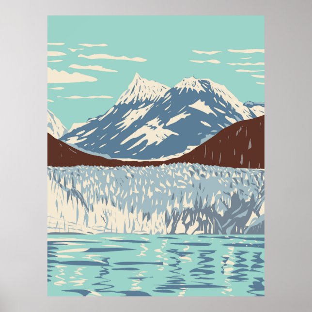 Affiche Parc national de Glacier Bay (Devant)