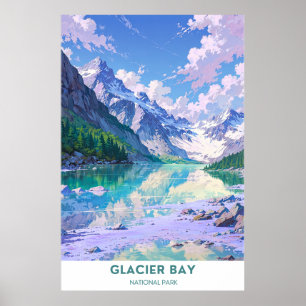 Affiche Parc national de Glacier Bay - Montana