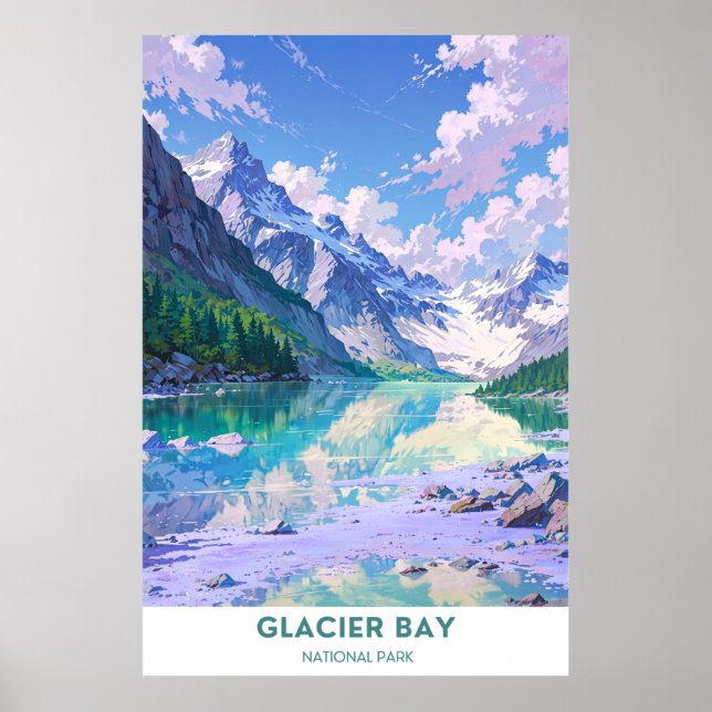 Affiche Parc national de Glacier Bay - Montana (Devant)