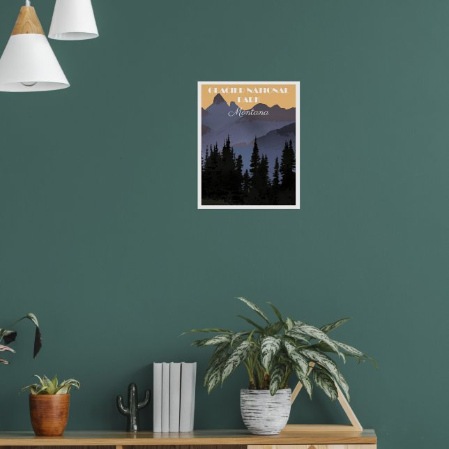 Affiche Parc national de Glacier, Montana, (Salon 1)