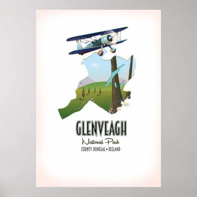 Affiche parc national de Glenveagh Irlande comté de Donega (Devant)