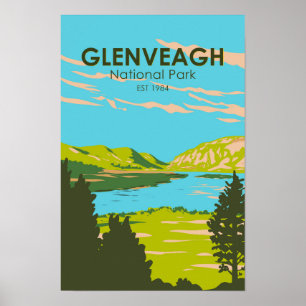 Affiche Parc national de Glenveagh Irlande Lough Veagh Voy
