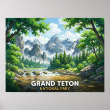 Parc national de Grand Teton  | Paysage Anime