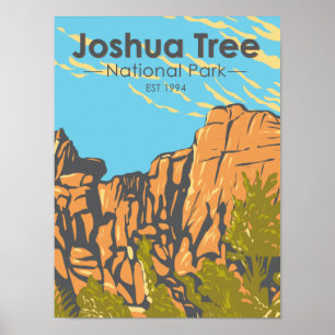 Affiche Parc national de Joshua Tree Le Grand Burrito