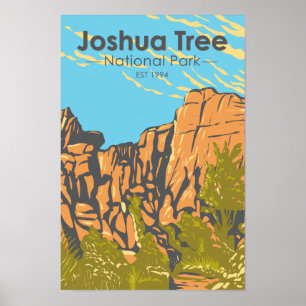 Affiche Parc national de Joshua Tree Le Grand Burrito