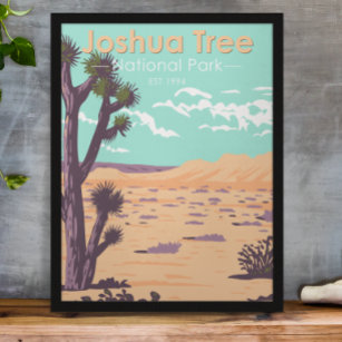Affiche Parc national de Joshua Tree Tule Springs Vintage