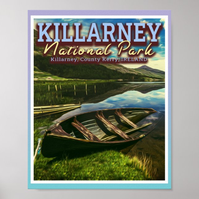 AFFICHE PARC NATIONAL DE KILLARNEY - IRLANDE DE KILLARNEY (Devant)