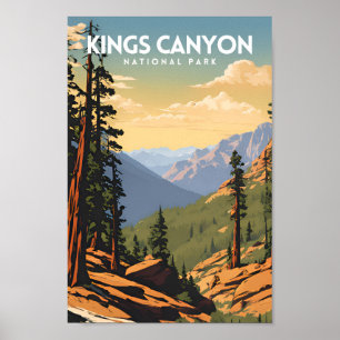 Affiche Parc national de Kings Canyon