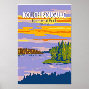 Affiche Parc national de Kouchibouguac Voyage Art Vintage